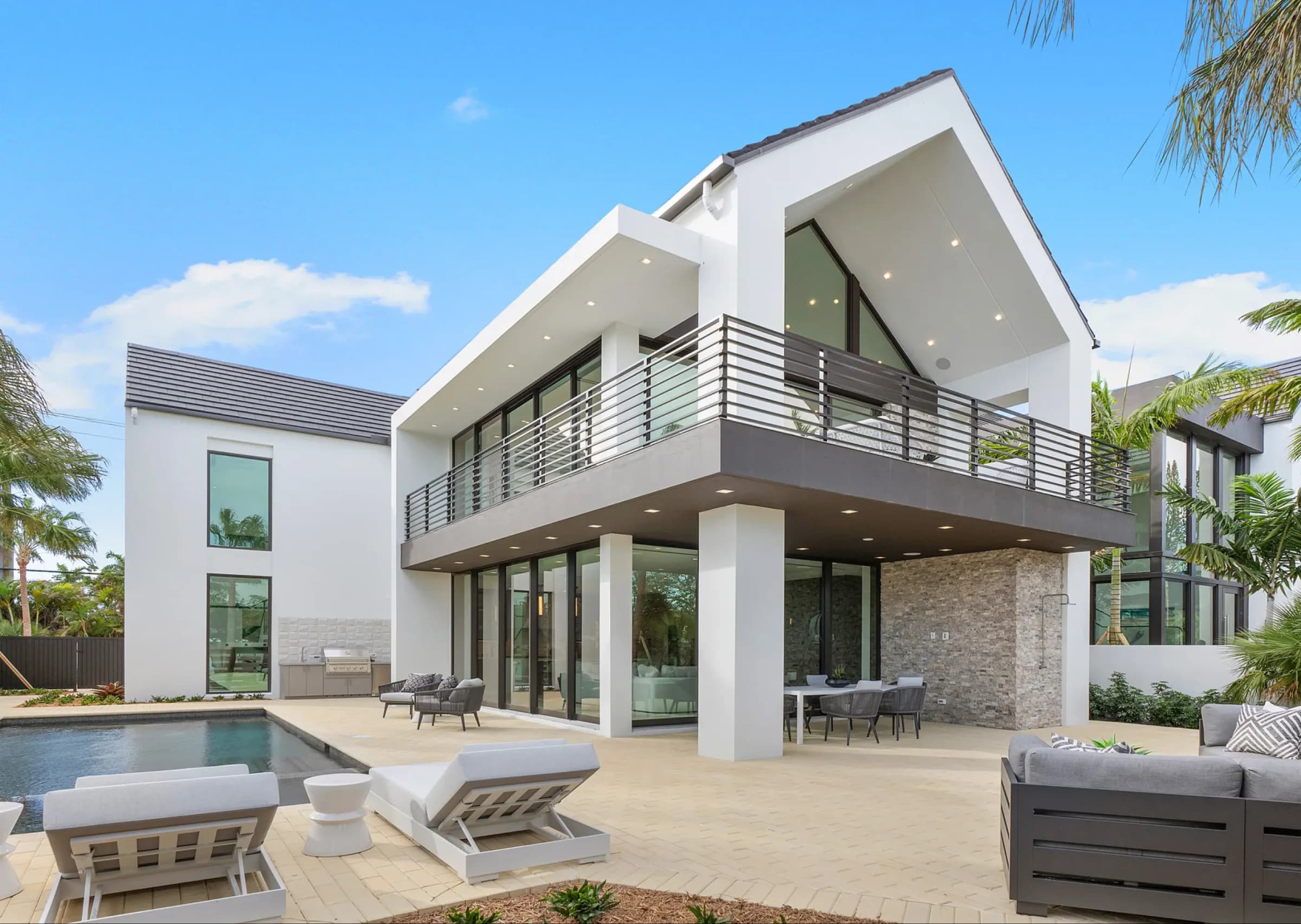 Luxury custom home built by SouthShore Builders in Delray Beach, FL